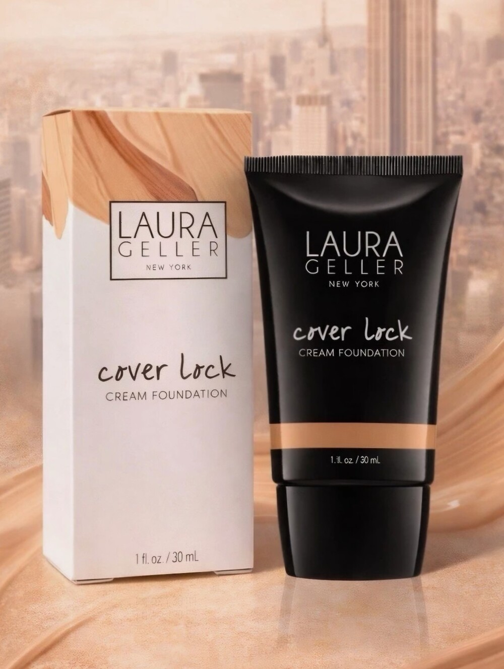 Laura Geller Color Lock Cream Foundation - 2 Colors To Choose From